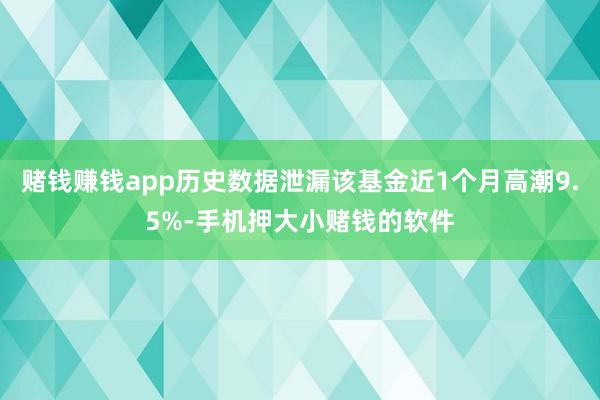 赌钱赚钱app历史数据泄漏该基金近1个月高潮9.5%-手机押大小赌钱的软件