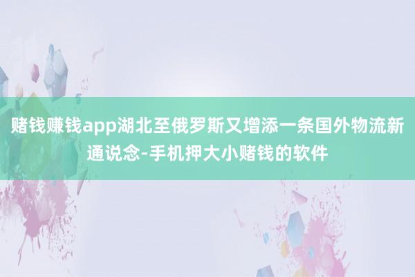 赌钱赚钱app湖北至俄罗斯又增添一条国外物流新通说念-手机押大小赌钱的软件