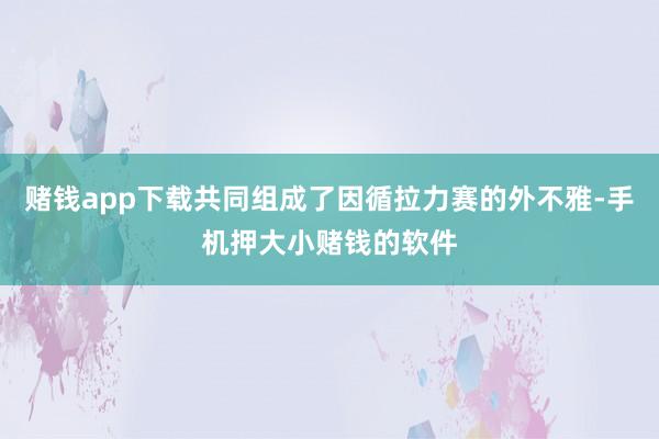 赌钱app下载共同组成了因循拉力赛的外不雅-手机押大小赌钱的软件