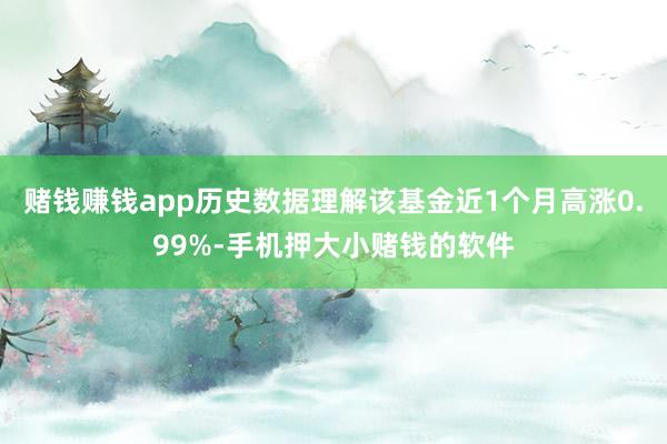 赌钱赚钱app历史数据理解该基金近1个月高涨0.99%-手机押大小赌钱的软件