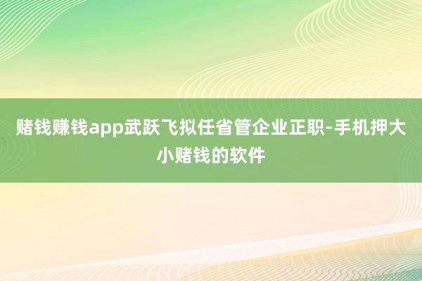 赌钱赚钱app武跃飞拟任省管企业正职-手机押大小赌钱的软件