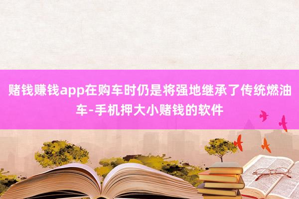 赌钱赚钱app在购车时仍是将强地继承了传统燃油车-手机押大小赌钱的软件