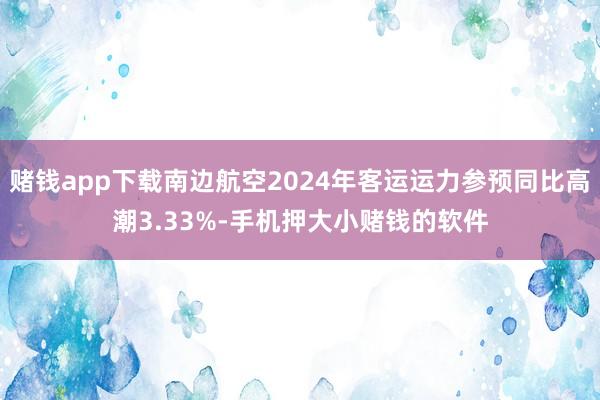 赌钱app下载南边航空2024年客运运力参预同比高潮3.33%-手机押大小赌钱的软件